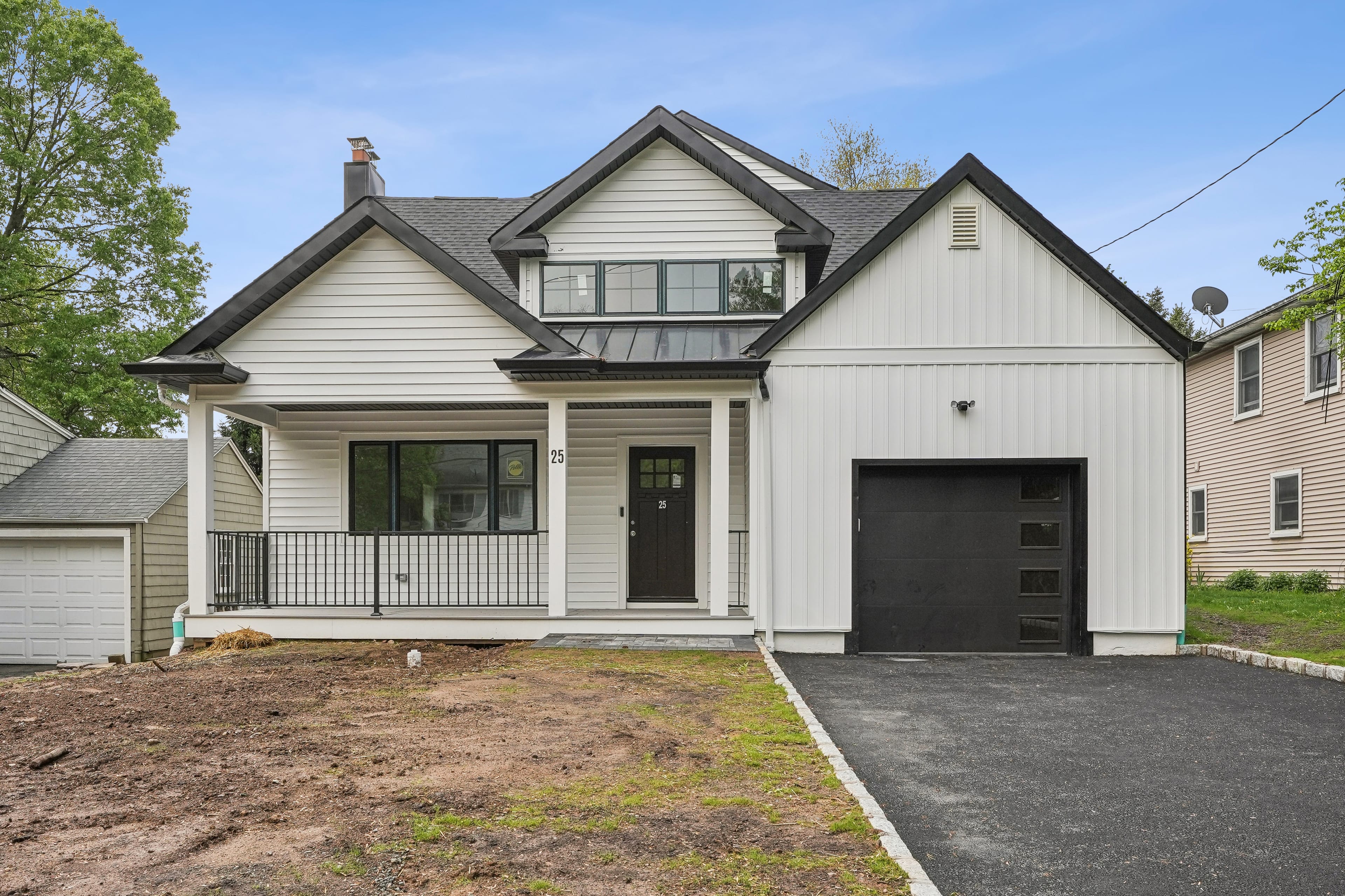 Elegant modern house facade