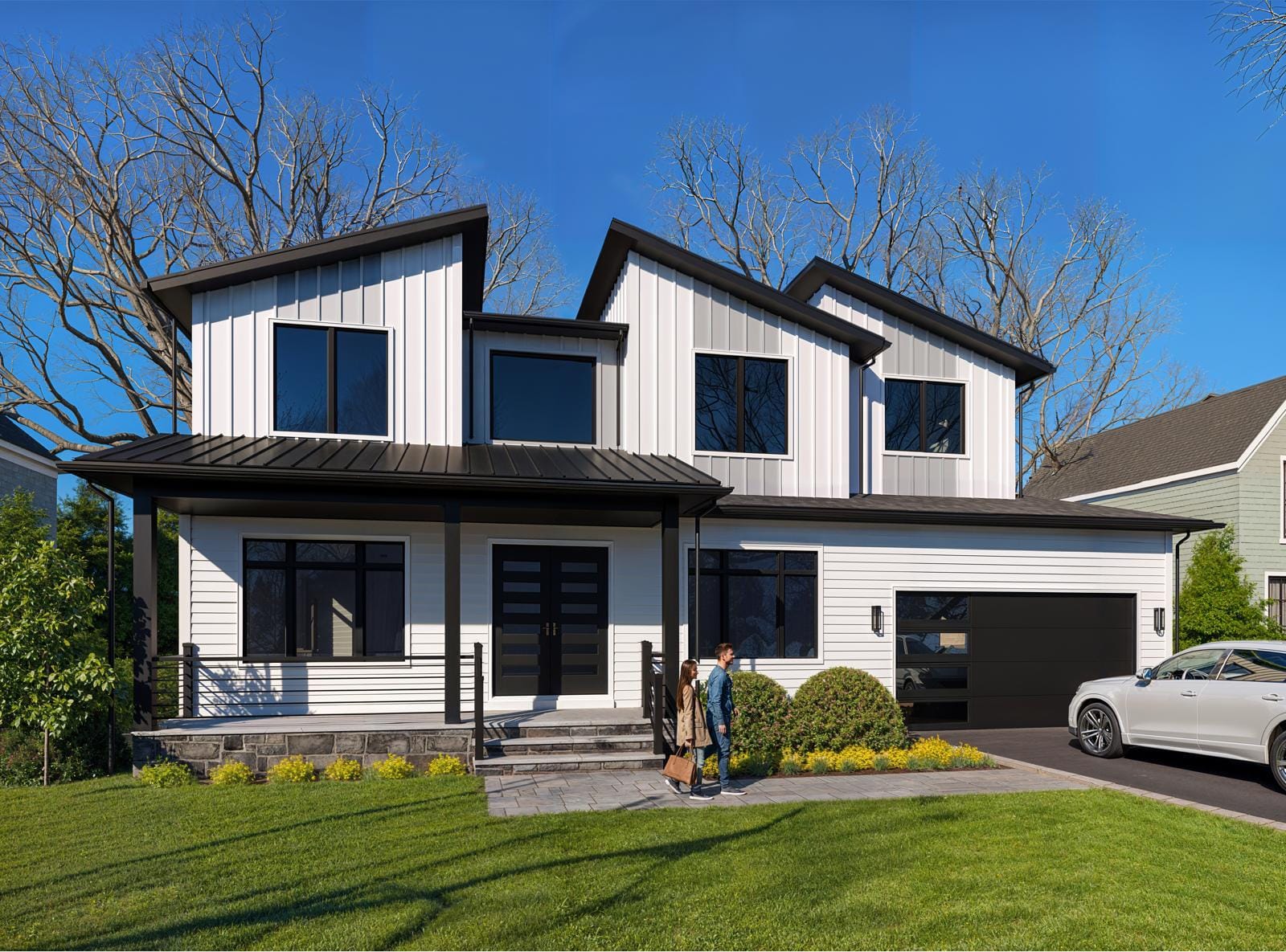 Luxurious modern home exterior